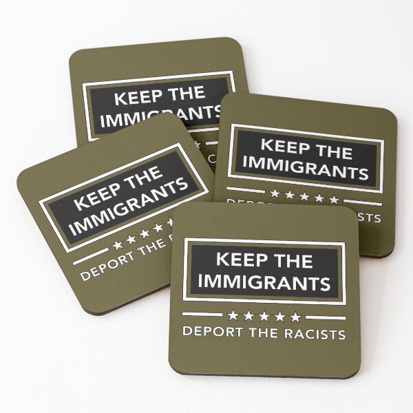 Item preview, KEEP THE IMMIGRANTS - DEPORT THE RACISTS 2.0 designed and sold by Thelittlelord.