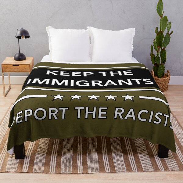 Item preview, KEEP THE IMMIGRANTS - DEPORT THE RACISTS 2.0 designed and sold by Thelittlelord.