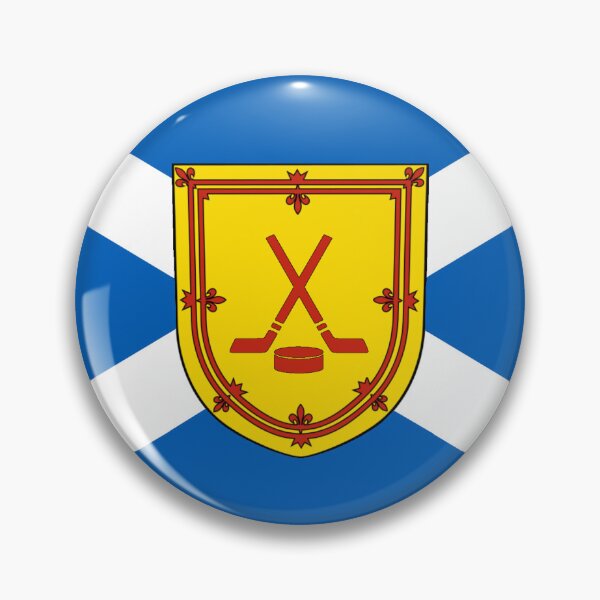 Item preview, Scottish Saltire Flag with Ice Hockey Shield (bratach na h-Alba le sgiath hocaidh-deighe) designed and sold by JonathanR1994.