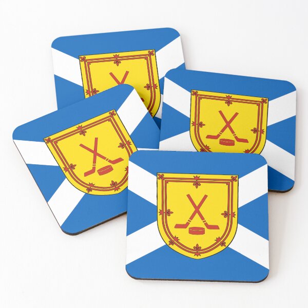 Item preview, Scottish Saltire Flag with Ice Hockey Shield (bratach na h-Alba le sgiath hocaidh-deighe) designed and sold by JonathanR1994.