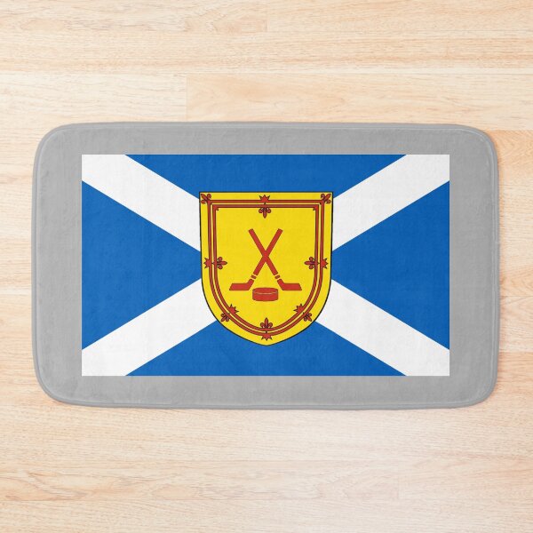 Item preview, Scottish Saltire Flag with Ice Hockey Shield (bratach na h-Alba le sgiath hocaidh-deighe) designed and sold by JonathanR1994.