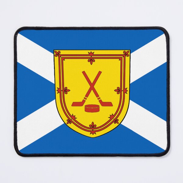 Item preview, Scottish Saltire Flag with Ice Hockey Shield (bratach na h-Alba le sgiath hocaidh-deighe) designed and sold by JonathanR1994.