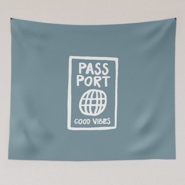 Item preview, Passport Good Vibes Blue designed and sold by amyshira7.