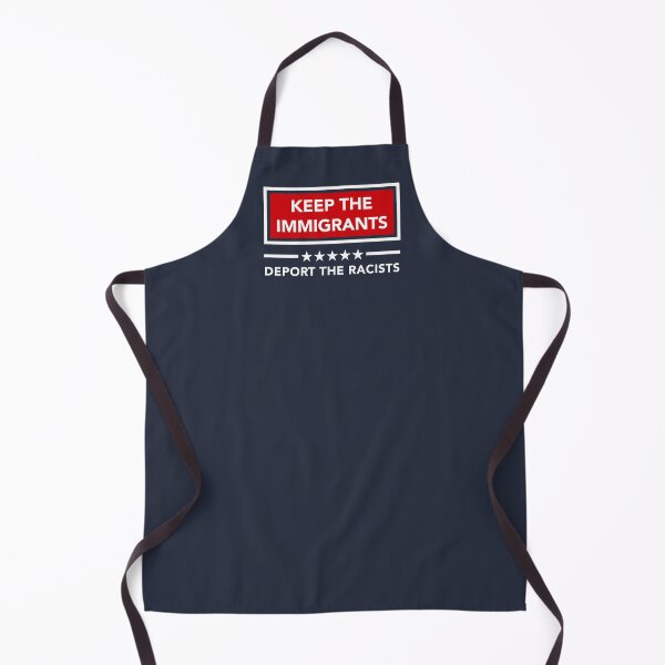 Item preview, KEEP THE IMMIGRANTS - DEPORT THE RACISTS (red white blue) designed and sold by Thelittlelord.
