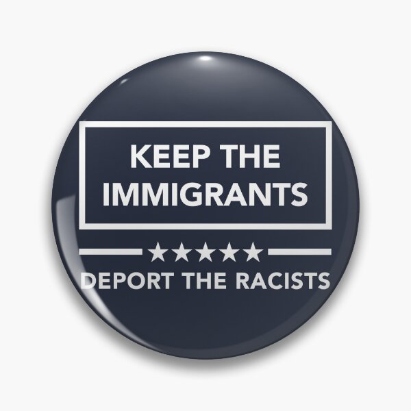 Item preview, KEEP THE IMMIGRANTS - DEPORT THE RACISTS (white) designed and sold by Thelittlelord.