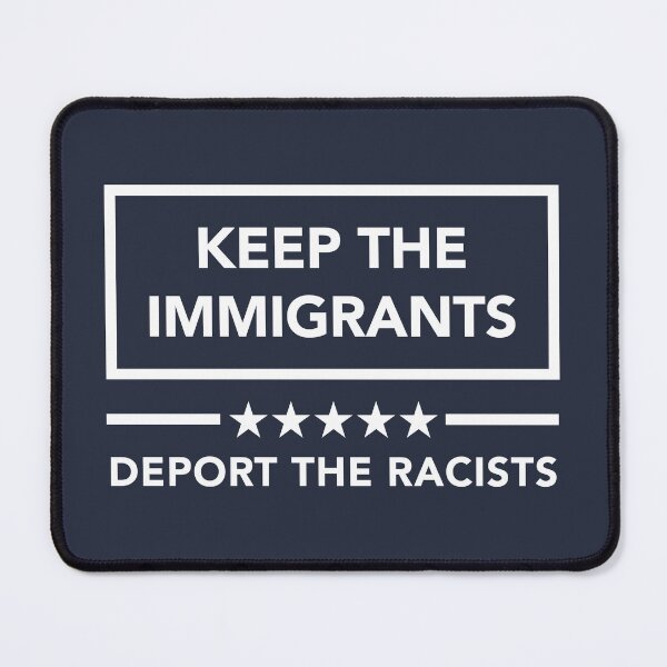 Item preview, KEEP THE IMMIGRANTS - DEPORT THE RACISTS (white) designed and sold by Thelittlelord.