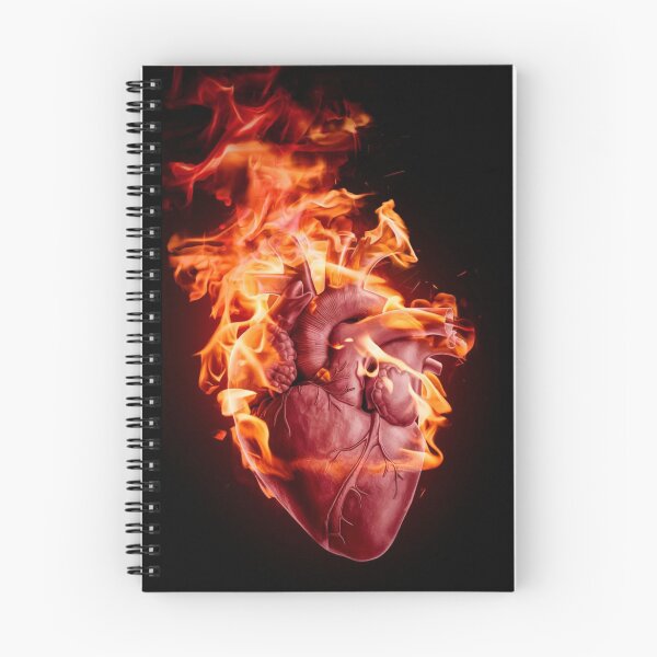 Item preview, A human heart on fire designed and sold by Simo0455.