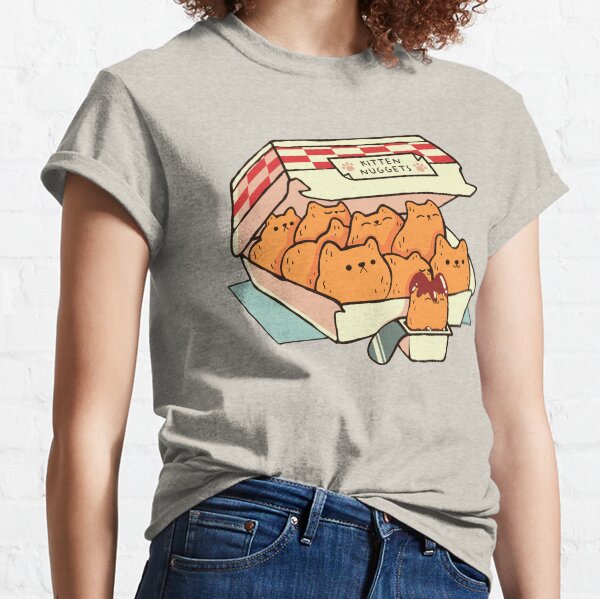 Vista previa del artículo con la obra «Small Kitten Nuggets Gato de comida rápida de Tobe Fonseca BEIGE», diseñado y vendido por Tobe Fonseca®.