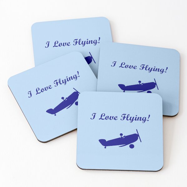 Item preview, I Love Flying Vintage Airplane Light-Monotone designed and sold by TinyStarAmerica.