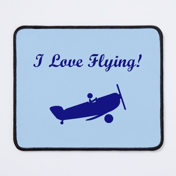 Item preview, I Love Flying Vintage Airplane Light-Monotone designed and sold by TinyStarAmerica.