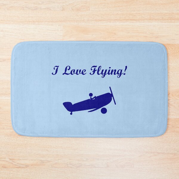 Item preview, I Love Flying Vintage Airplane Light-Monotone designed and sold by TinyStarAmerica.