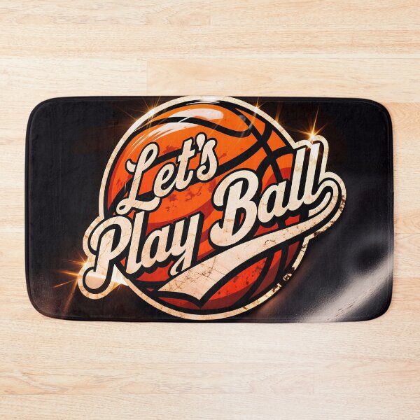 Item preview, Let's Play Ball Basketball Sports Quote designed and sold by TheArtOfPat.