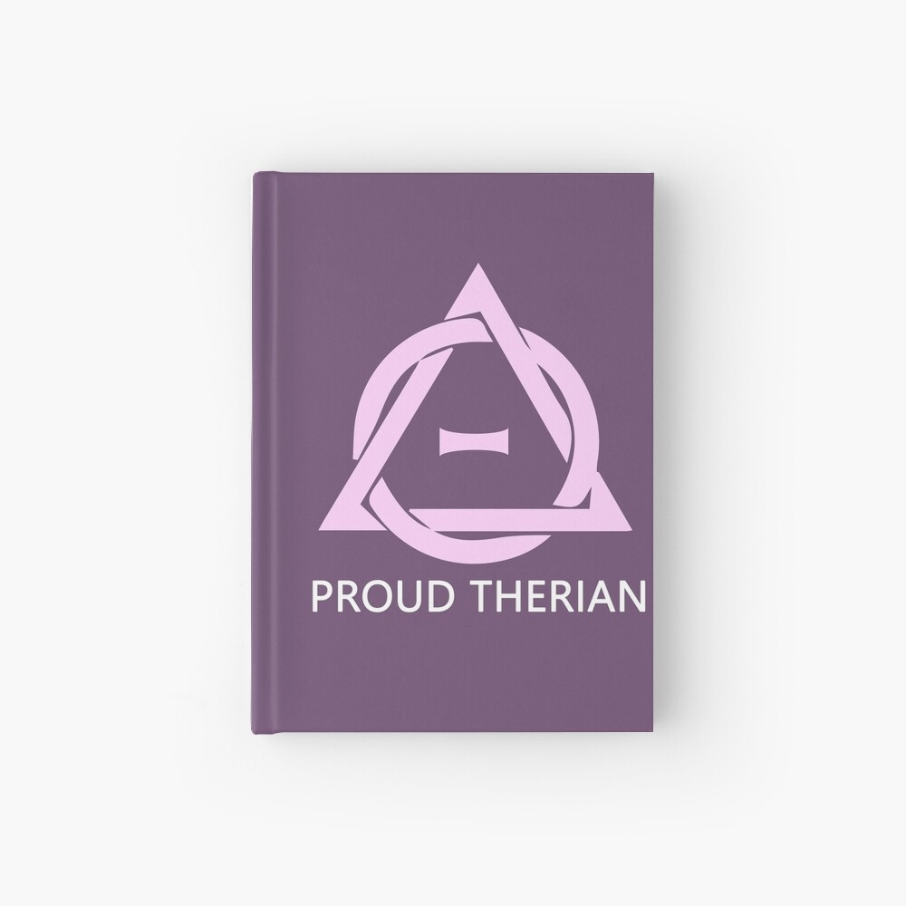 Cuaderno for Sale con la obra «Theta-Delta Therian Symbol Therianthropy  BLANCO PINK» de PD Therian | Redbubble