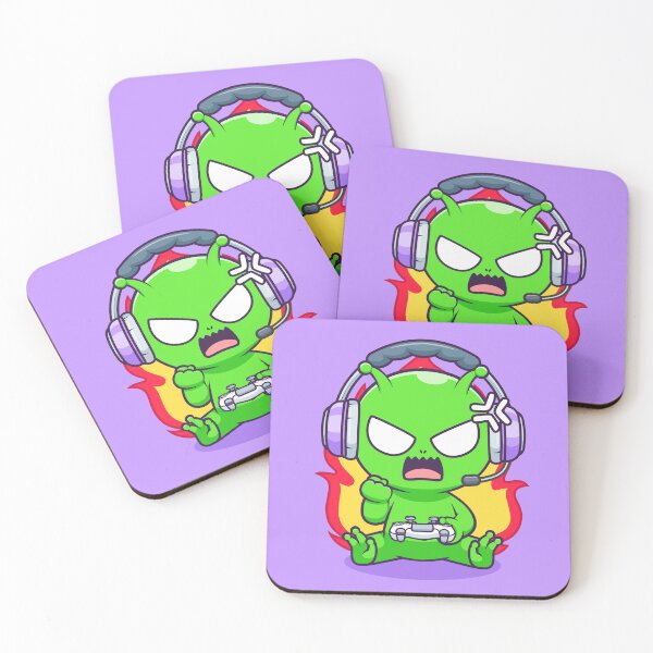 Item preview, Cute Angry Alien Gaming Cartoon Vector Icon Illustration designed and sold by hjian8219.