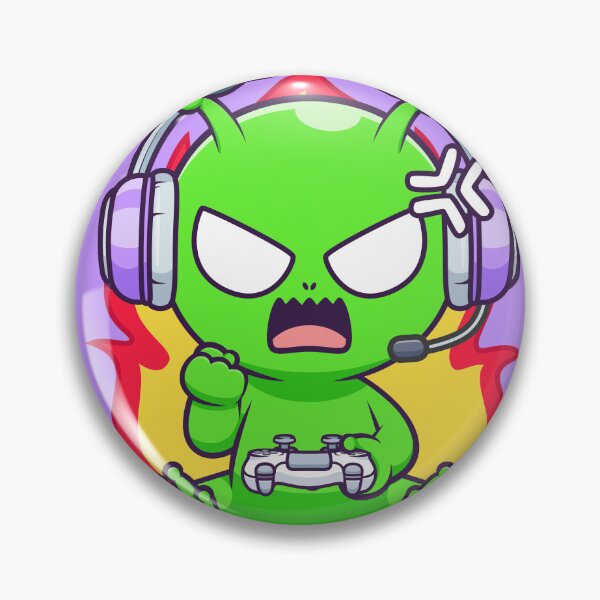 Item preview, Cute Angry Alien Gaming Cartoon Vector Icon Illustration designed and sold by hjian8219.