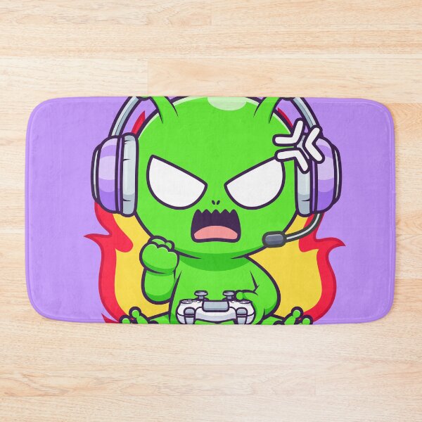 Item preview, Cute Angry Alien Gaming Cartoon Vector Icon Illustration designed and sold by hjian8219.