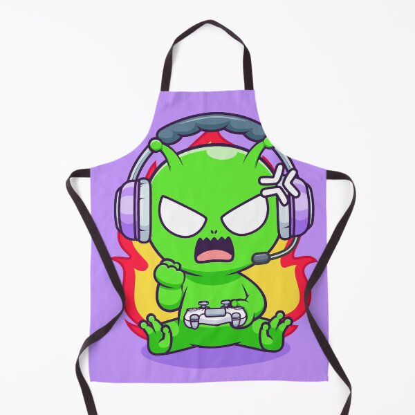 Item preview, Cute Angry Alien Gaming Cartoon Vector Icon Illustration designed and sold by hjian8219.