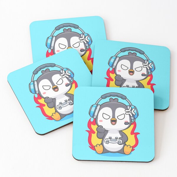 Item preview, Cute Angry Penguin Gaming Cartoon Vector Icon Illustration designed and sold by hjian8219.