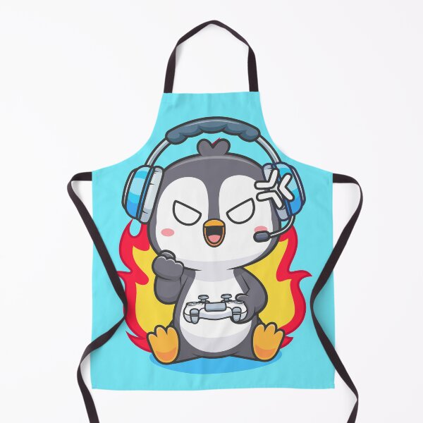 Item preview, Cute Angry Penguin Gaming Cartoon Vector Icon Illustration designed and sold by hjian8219.