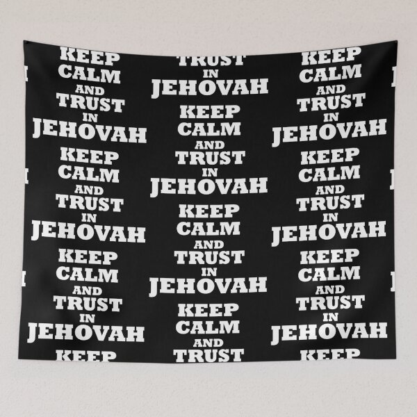 Item preview, keep calm and trust in Jehovah - white designed and sold by EvaAngel.