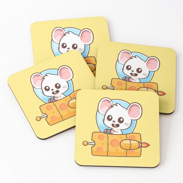 Item preview, Cute Mouse Riding Cheese UFO Cartoon Vector Icon Illustration designed and sold by hjian8219.