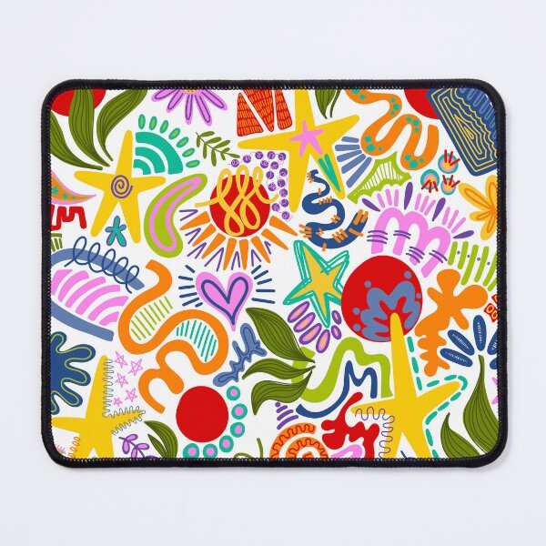 Item preview, Colorful Funky Abstract Shapes Pattern designed and sold by GraceMakes03.