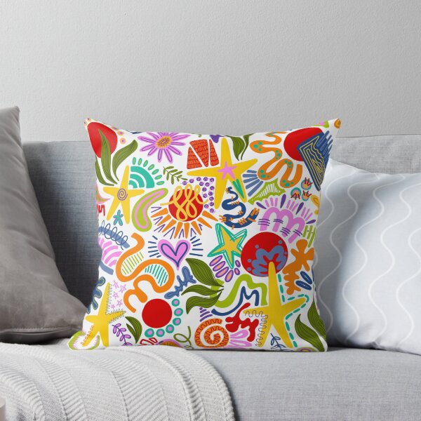 Item preview, Colorful Funky Abstract Shapes Pattern designed and sold by GraceMakes03.