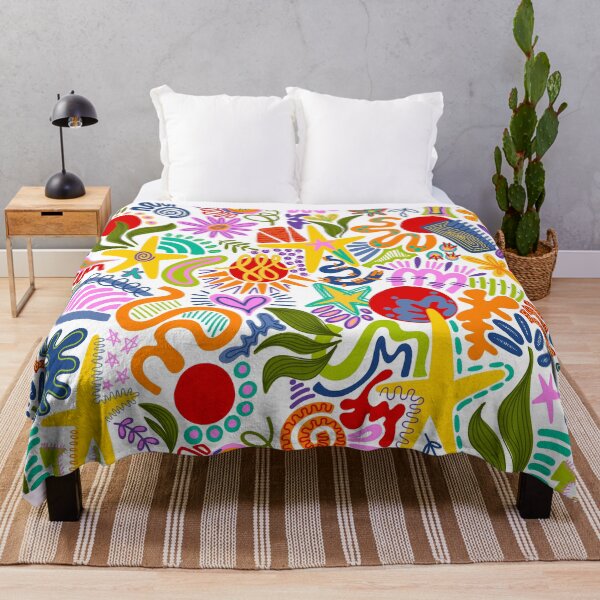 Item preview, Colorful Funky Abstract Shapes Pattern designed and sold by GraceMakes03.