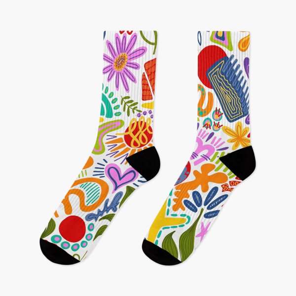 Item preview, Colorful Funky Abstract Shapes Pattern designed and sold by GraceMakes03.