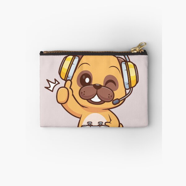 Item preview, Cute Pug Dog Gaming Cartoon Vector Icon Illustration designed and sold by hjian8219.