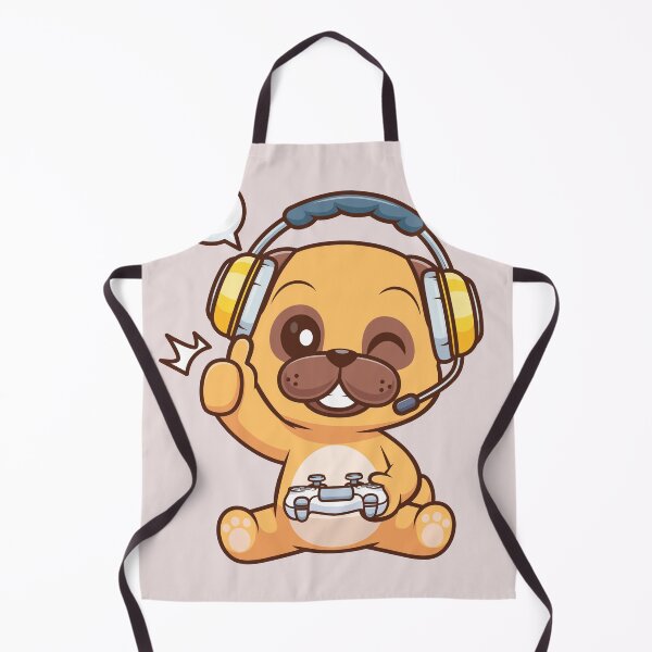 Item preview, Cute Pug Dog Gaming Cartoon Vector Icon Illustration designed and sold by hjian8219.
