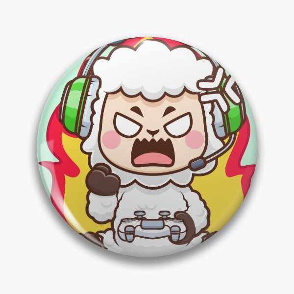 Item preview, Cute Angry Sheep Gaming Cartoon Vector Icon Illustration designed and sold by hjian8219.