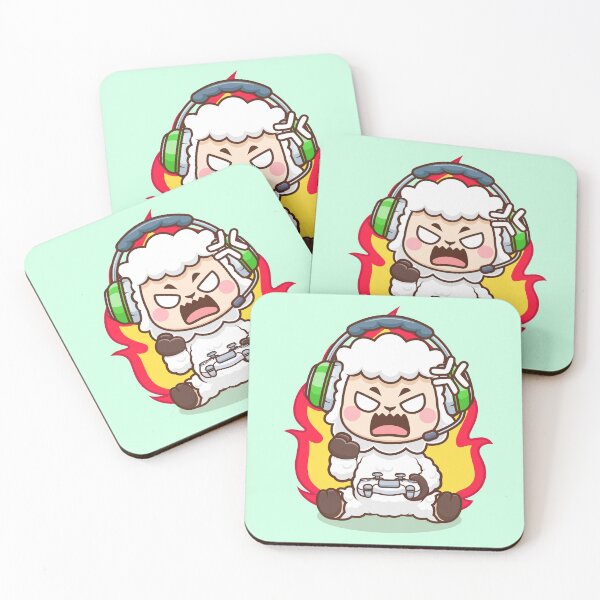 Item preview, Cute Angry Sheep Gaming Cartoon Vector Icon Illustration designed and sold by hjian8219.