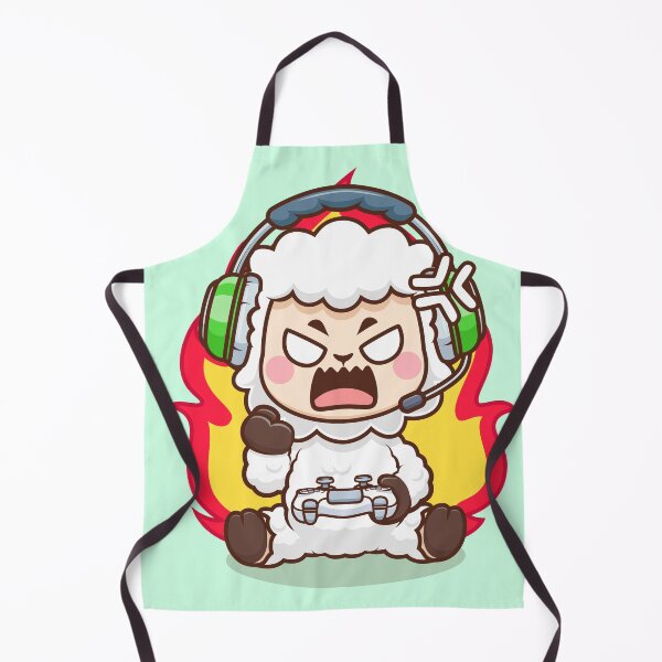 Item preview, Cute Angry Sheep Gaming Cartoon Vector Icon Illustration designed and sold by hjian8219.