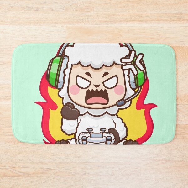 Item preview, Cute Angry Sheep Gaming Cartoon Vector Icon Illustration designed and sold by hjian8219.