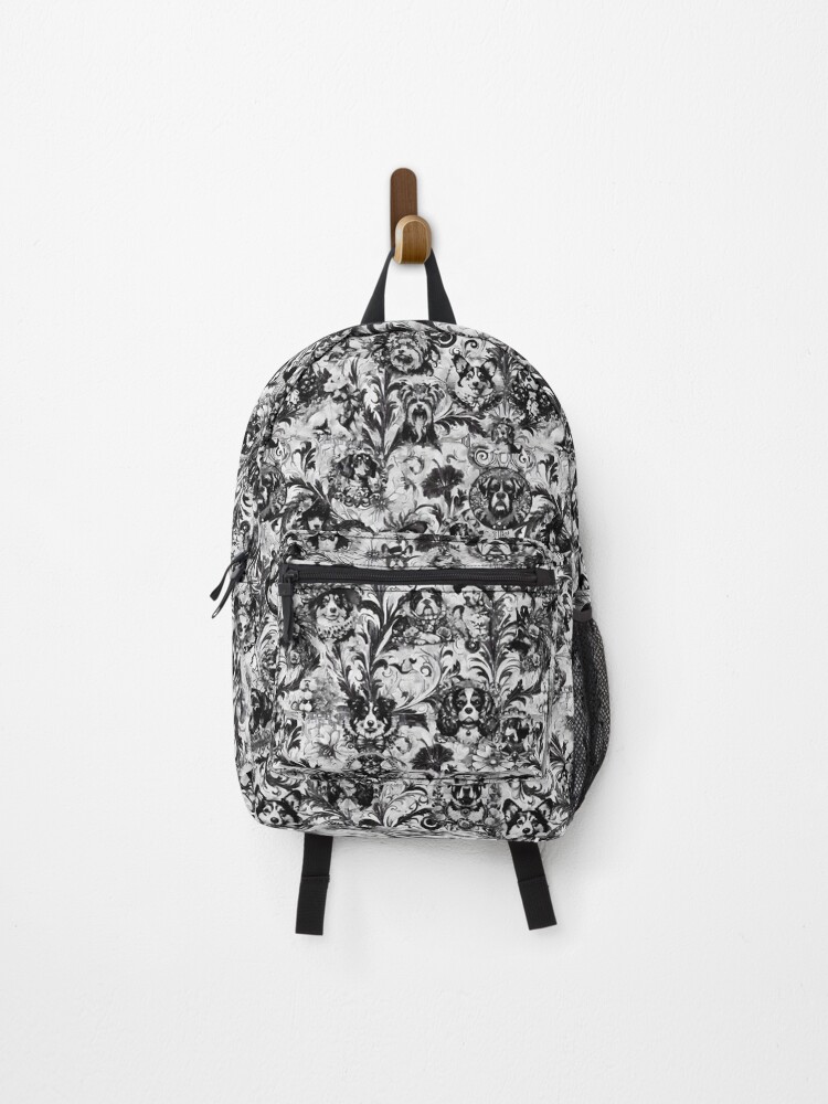 Thumbnail 1 of 3, Backpack, Fancy Dogs designed and sold by pinebluedesign.
