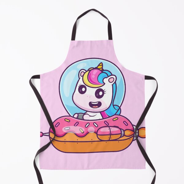 Item preview,  Cute Unicorn Riding Donut UFO Cartoon Vector Icon Illustration designed and sold by hjian8219.