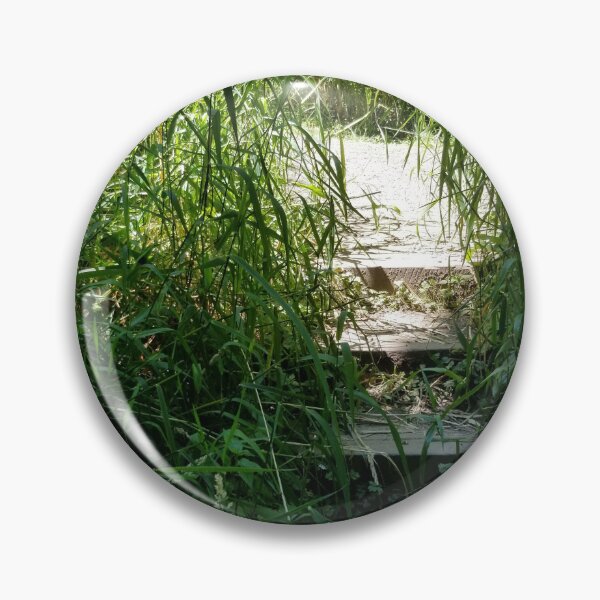 Item preview, Wooden Stairs near Riverbank designed and sold by Robyn Eggs Art.