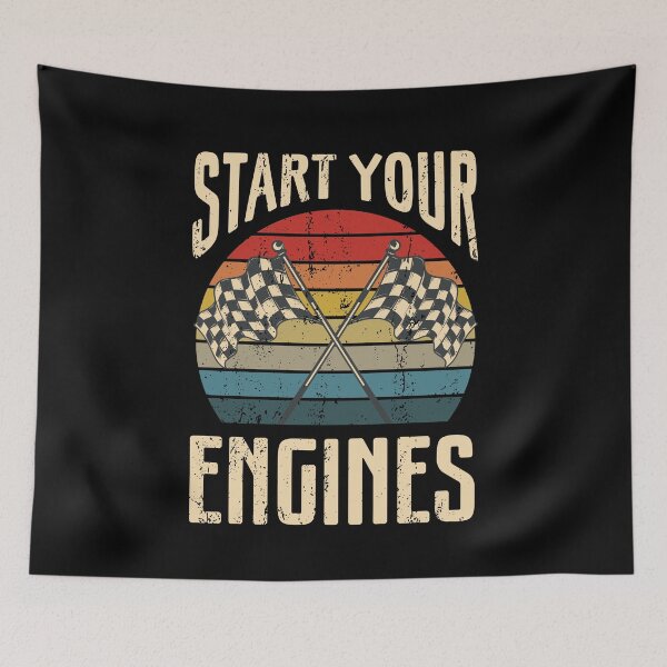 Item preview, Start Your Engines Car Racing - Autocross Retro Car Racer designed and sold by TH3--DESIGNER.