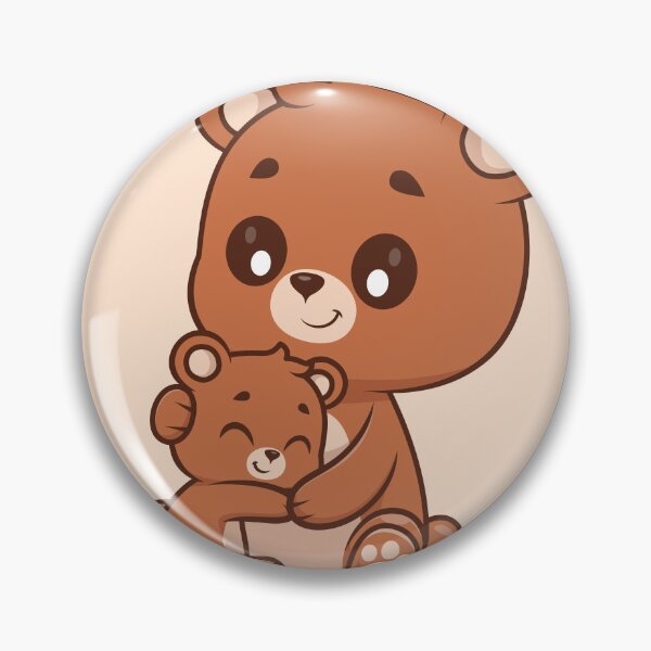 Item preview, Cute Bear Hugging Baby Bear Cartoon Vector Icon Illustration designed and sold by hjian8219.