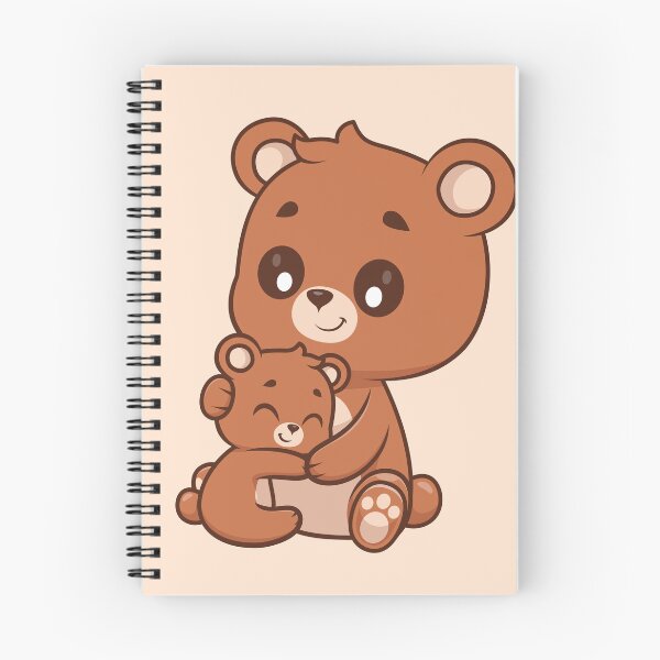 Item preview, Cute Bear Hugging Baby Bear Cartoon Vector Icon Illustration designed and sold by hjian8219.