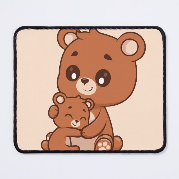 Item preview, Cute Bear Hugging Baby Bear Cartoon Vector Icon Illustration designed and sold by hjian8219.