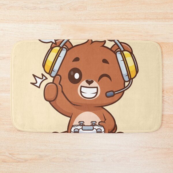 Item preview, Cute Bear Gaming Cartoon Vector Icon Illustration designed and sold by hjian8219.