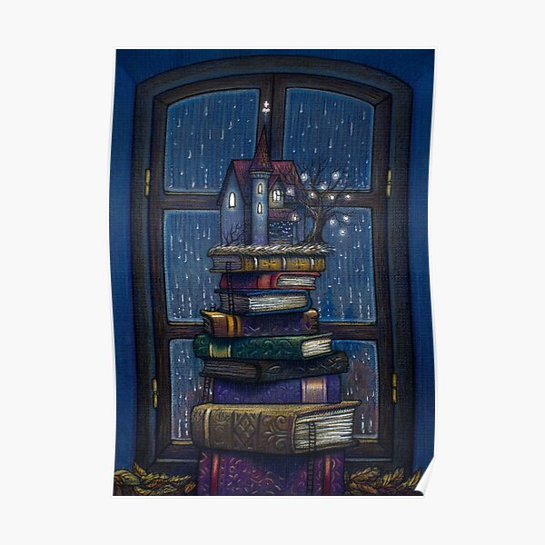 Books castle Poster