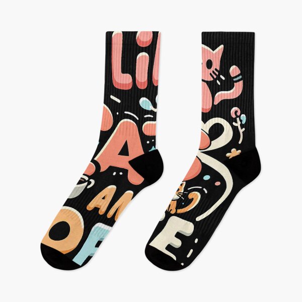 Item preview, I like Cats and Coffee, typography designed and sold by maxmaj.