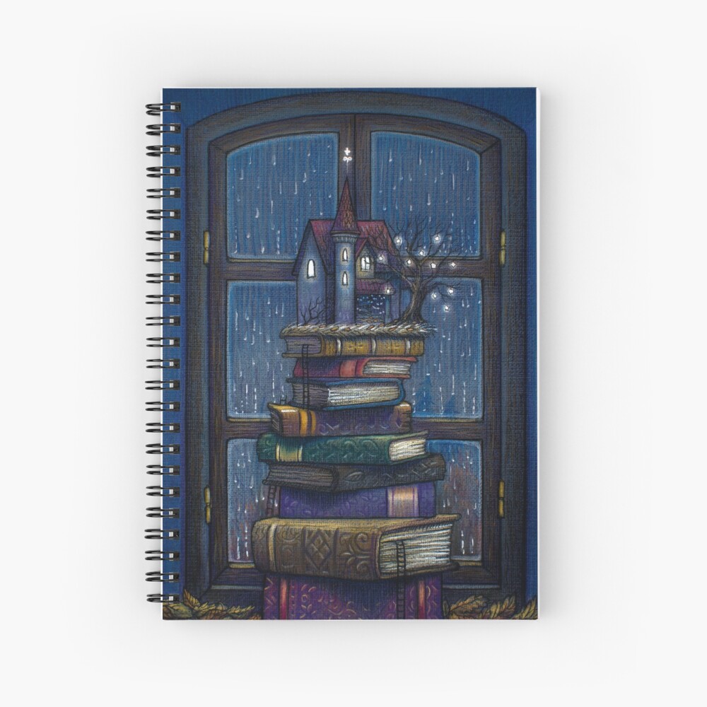 Books castle Spiral Notebook