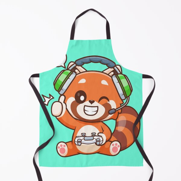 Item preview,  Cute Red Panda Gaming Cartoon Vector Icon Illustration designed and sold by hjian8219.