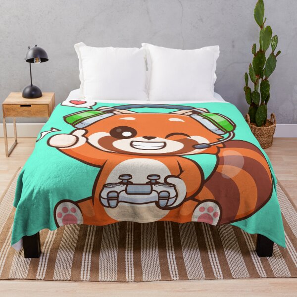 Item preview,  Cute Red Panda Gaming Cartoon Vector Icon Illustration designed and sold by hjian8219.