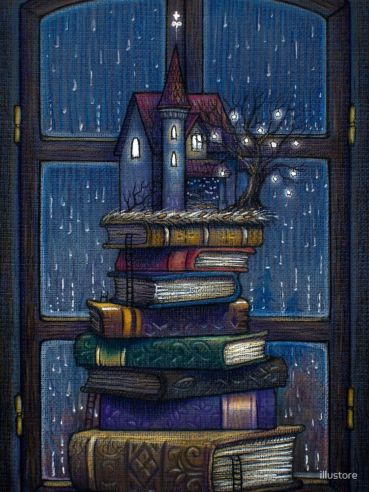 Books castle by illustore
