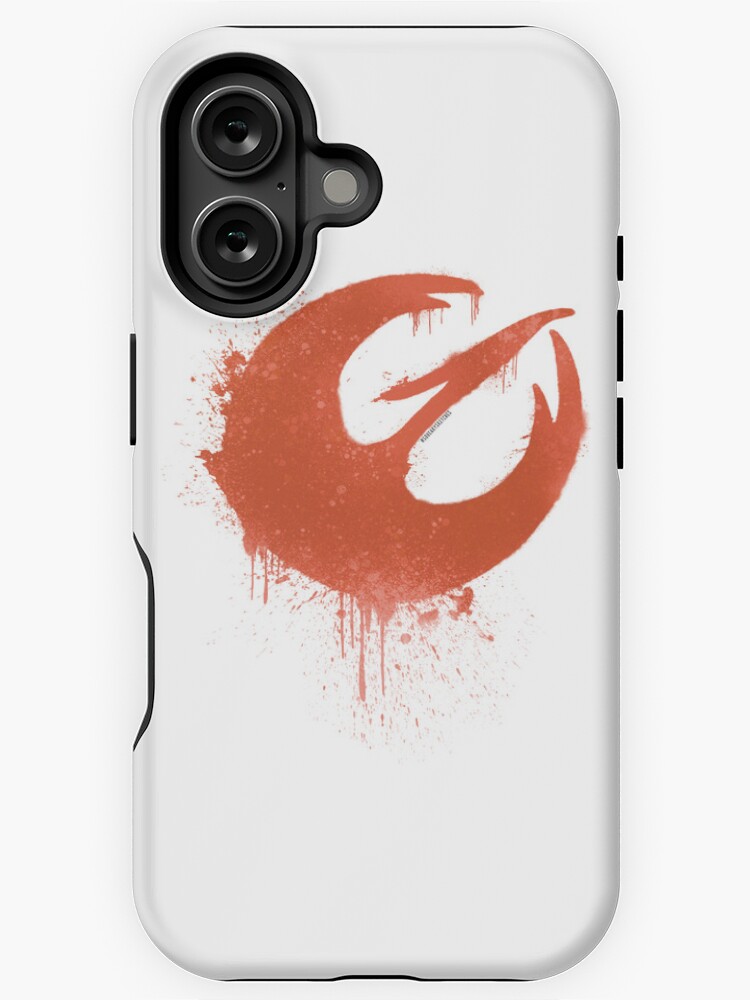 Imagen 1 de 4, Funda de iPhone con la obra Logotipo del escuadrón Orange Bird of Fire, rebelde, inspirado en Sabine Wren, diseñada y vendida por SqueakySketches.